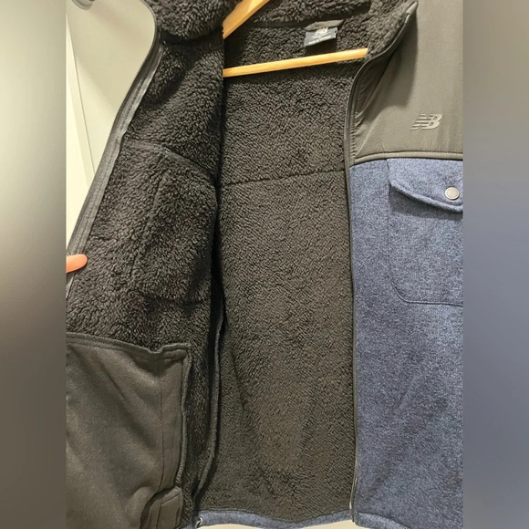 New Balance Navy and Black Full Zip Sweater Fleece Men’s Medium New with Tags - Picture 14 of 16